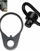 QD End Plate With Push Button Swivel Sling Attachment