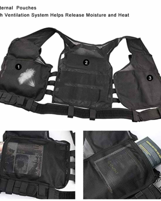 Deluxe Black Tactical Vest