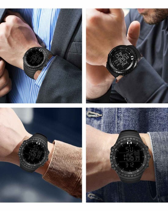 Military Tactical Style LED Digital Sports Watch