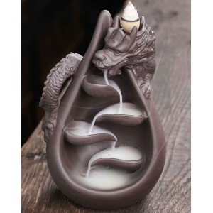 Dragon Incense Burner & 60 Backflow Cones