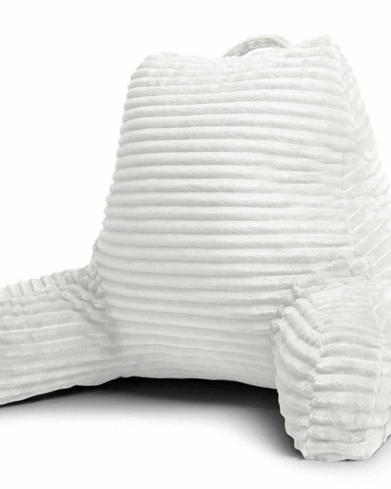 Plush Backrest Reading Pillow With Arms