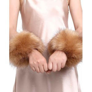 Faux Fur Wrist Cuffs- Winter Furry Bands Fox Fur Wrist Warmer,Arm Warmer, Leg Warmer, One Pair