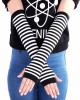 Bememo 4 Pairs Punk Gothic Long Fingerless Gloves Knitted Arm Warmer Elbow Length Gloves Thumb Hole Gloves