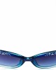 UNIONBAY U284 Sparkling Rhinestone UV Protective Cat Eye Sunglasses. Cool Gifts for Women, 53 mm