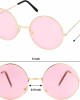 16 Pairs Round Hippie Glasses Colorful Retro Hippie Glasses 60's Style Circle Glasses for Party Favors