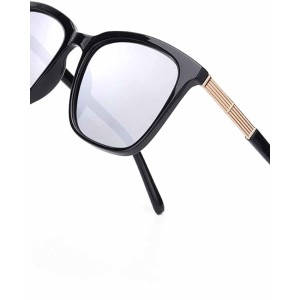 SIPHEW Polarized Sunglasses for Women, Mirrored Sunglasses-Fashion Oversized Eyewear with UV400 Protection