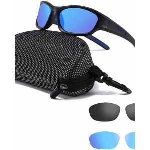 MALIDAK Polarized Floating Sunglasses for Men Women with Case 2 Pairs Lens