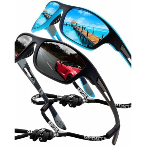 Sports Sunglasses Polarized Men Driving Cycling Fishing Running Sun Glasses UV400 Goggles Glasses rope