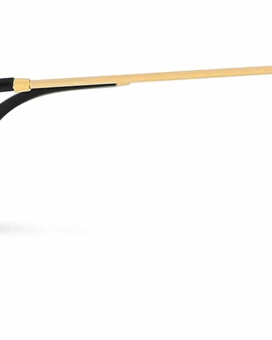 WearMe Pro - Women's Oversized Round Sunglasses with Trendy Gold Metal Temple