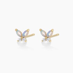 Opal Butterfly Studs