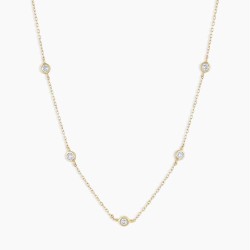 Classic Five Diamond Necklace