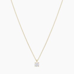 Diamond Solitaire 4 mm Necklace