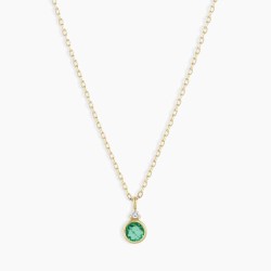 Emerald Birthstone Necklace