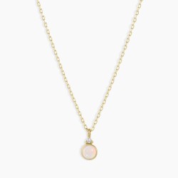 Opal Birthstone Necklace