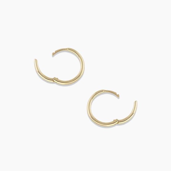 14k Gold Classic 13mm Huggies