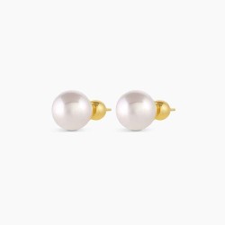 Lou Pearl Studs (White)